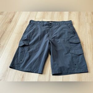 Iron Co. Men’s Cargo Shorts Gray Utility Outdoor Shorts Size 34